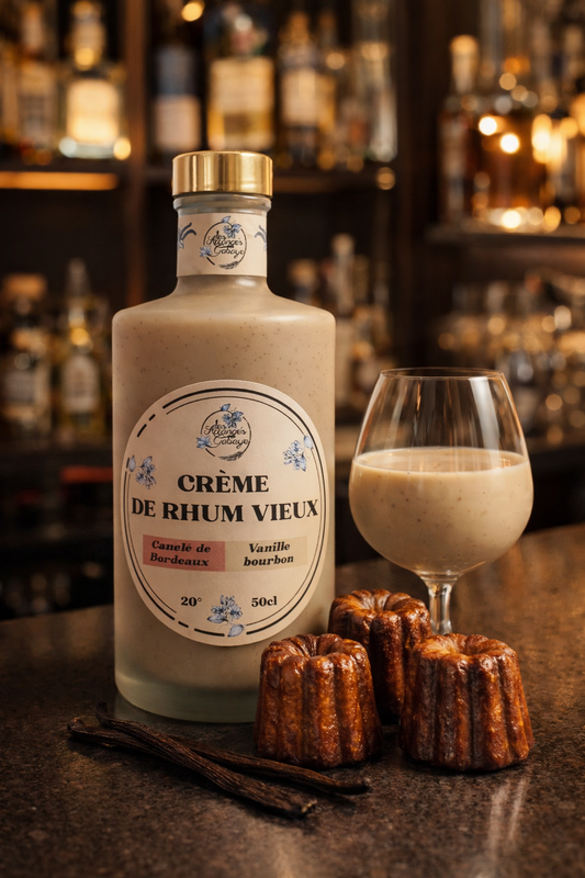 Crème de rhum vieux Canelés de Bordeaux, Vanille Bourbon 50cl (20% alc.vol)