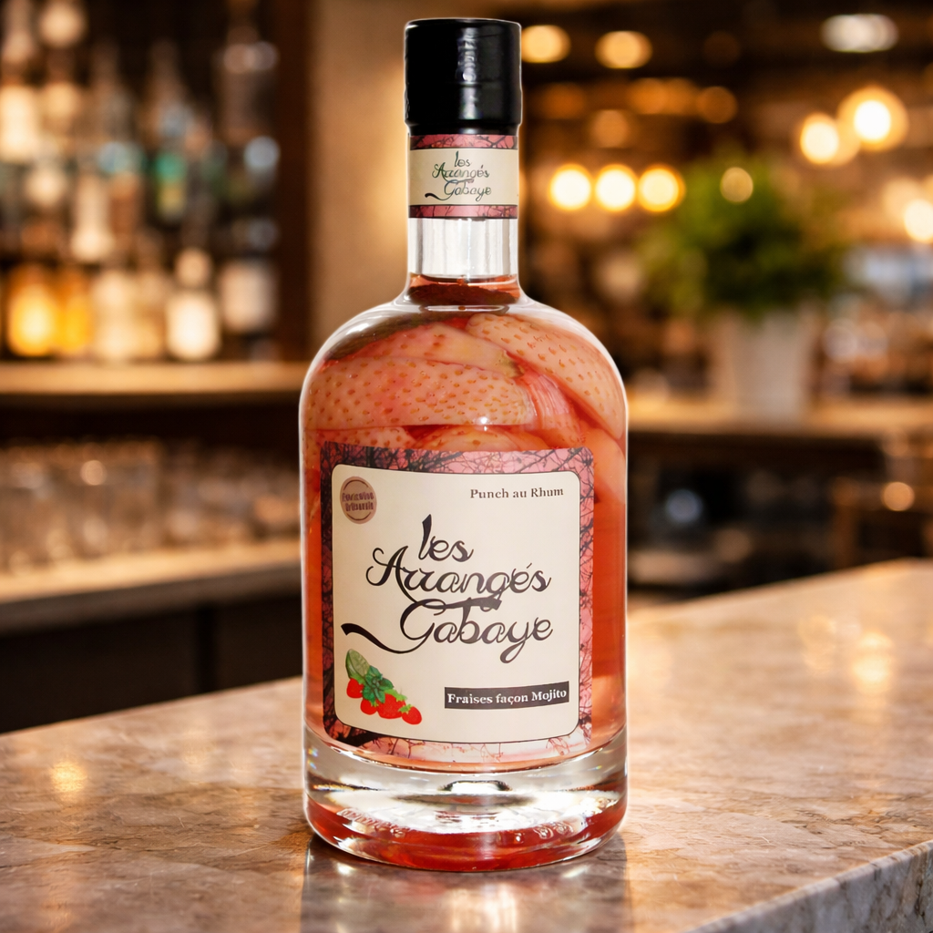 Rhum arrangé Fraises façon mojito 50cl (30% alc. vol)