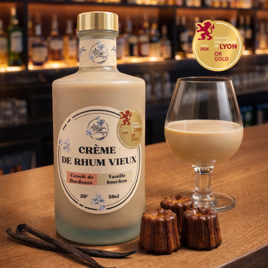 Crème de rhum vieux Canelés de Bordeaux, Vanille Bourbon 50cl (20% alc.vol)
